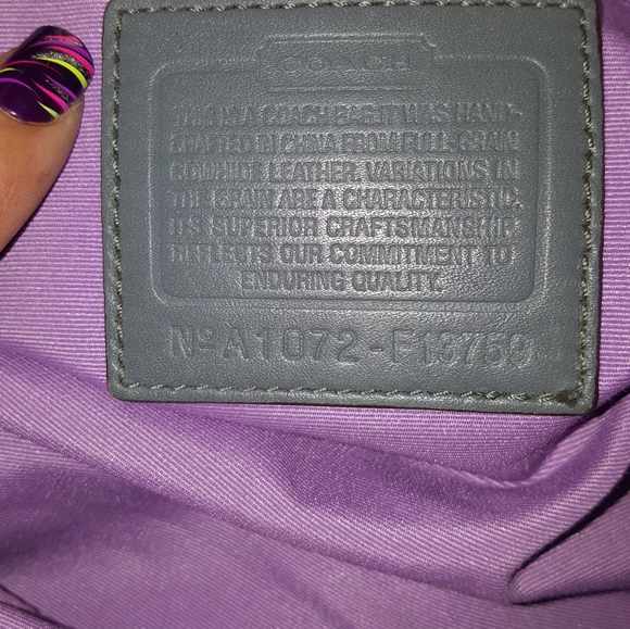 COACH Pleated E/W Gallery Tote F13759 - Picture 5 of 7